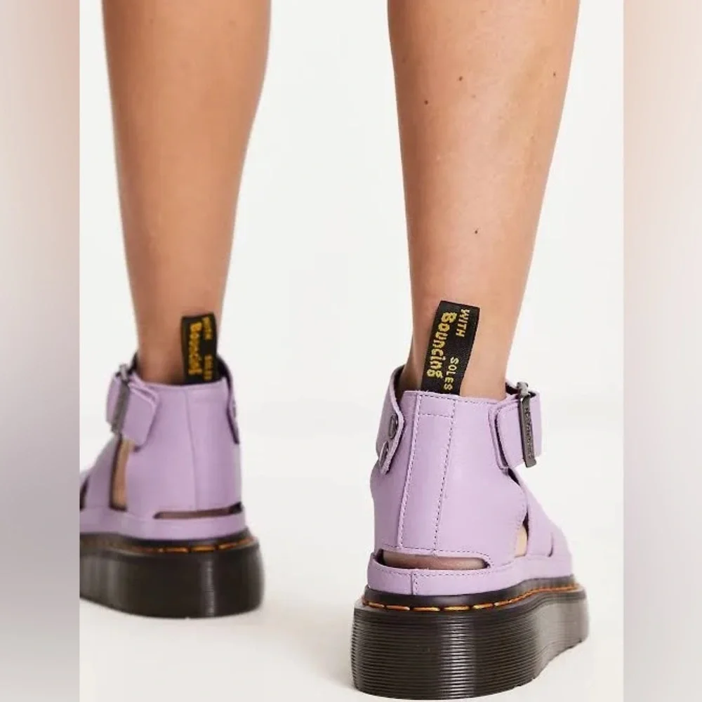 Urban Outfitters Dr. Martens's CLARISSA II PISA LEATHER PLATFORM STRAP SANDALS